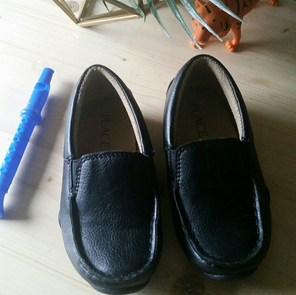 Boys Black loafers